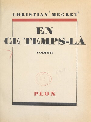 cover image of En ce temps-là